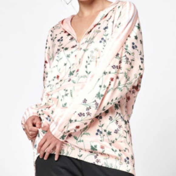 adidas Tops - adidas Originals  Love Revolution floral Hooded